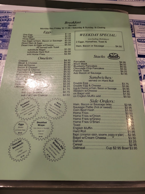 Menu Neen's Diner - 2