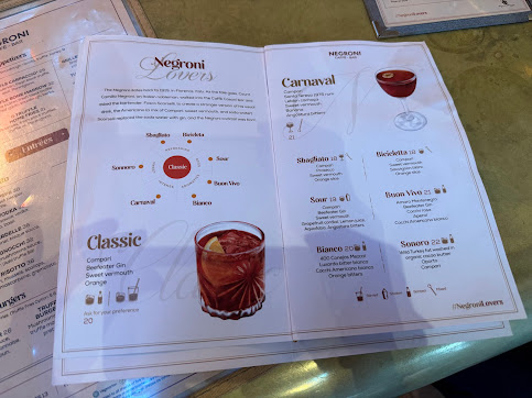 Menu Negroni Caffe Bar Beverly Hills - 5