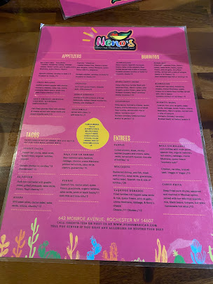 Menu Neno's Gourmet Mexican Street Food Dinner In - 5