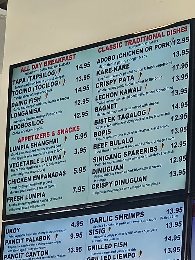 Menu Neris Casual Filipino Dining - 1