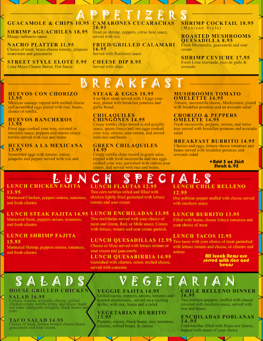Menu New Davids Mexican Grill - 0