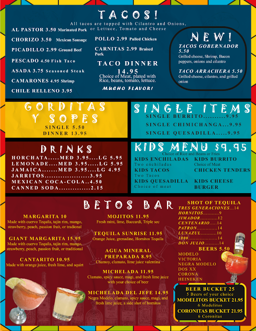 Menu New Davids Mexican Grill - 8