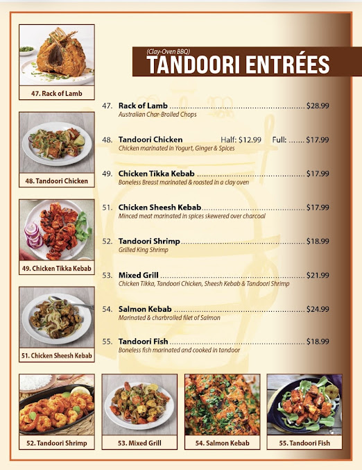 Menu New Delhi Palace Cuisine Of India San Bernardino - 3
