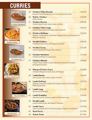 Menu New Delhi Palace Cuisine Of India San Bernardino - 5