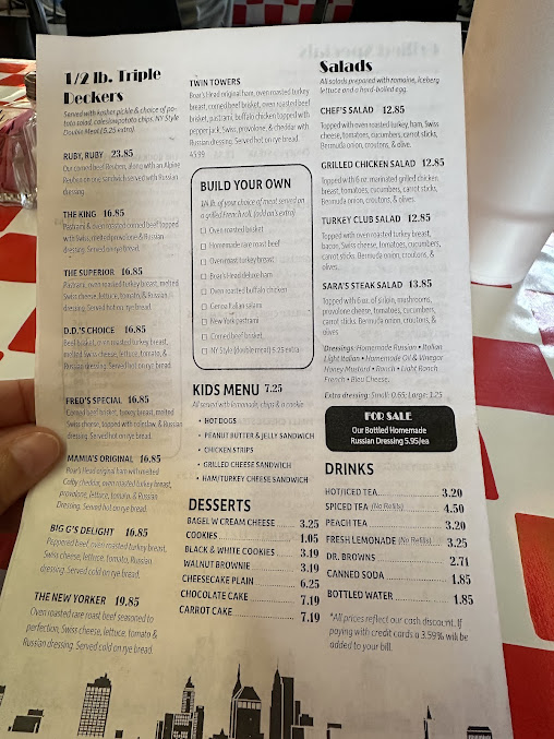 Menu New York Deli Harlingen - 0
