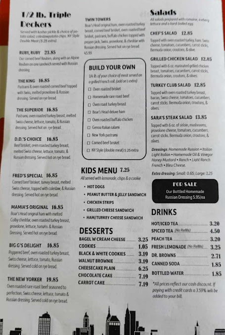 Menu New York Deli Harlingen - 1