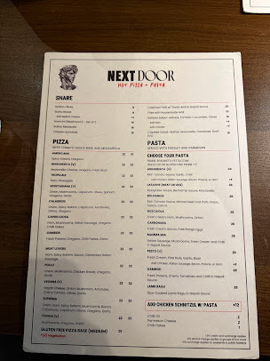 Menu Next Door Cbd Restaurant & Bar - 0