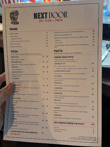 Menu Next Door Cbd Restaurant & Bar - 2