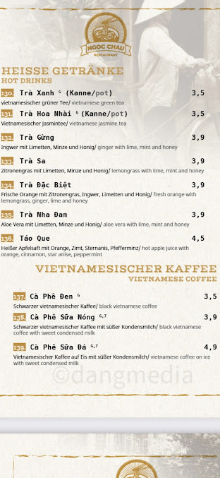 Menu Ngoc Chau Restaurant - 1