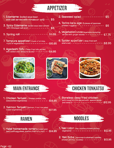 Menu Niagara Sushi And Ramen - 2