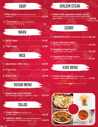 Menu Niagara Sushi And Ramen - 6