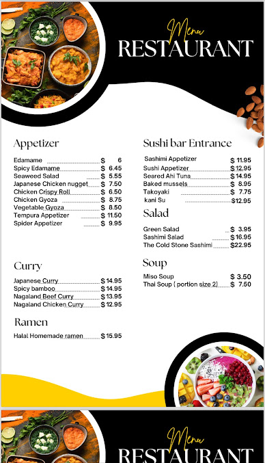 Menu Niagara Sushi And Ramen - 7
