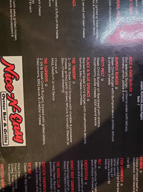 Menu Nice N Easy Oyster Bar Grille - 8