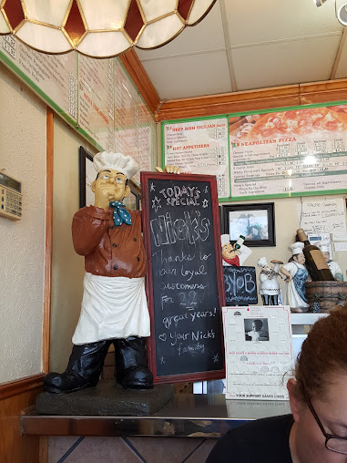 Menu Nicks Pizza Pasta Inc - 1