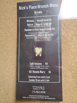 Menu Nick's Place - 6