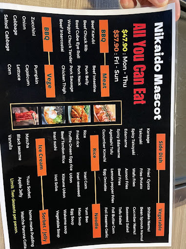 Menu Nikaido Mascot Japanese Yakiniku Bbq In Adina Hotel - 4