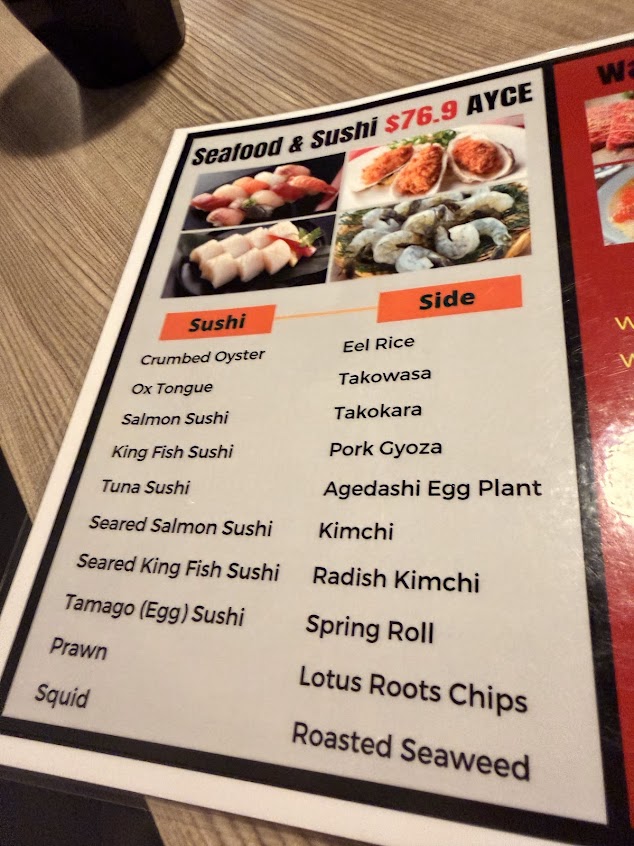Menu Nikaido Mascot Japanese Yakiniku Bbq In Adina Hotel - 7
