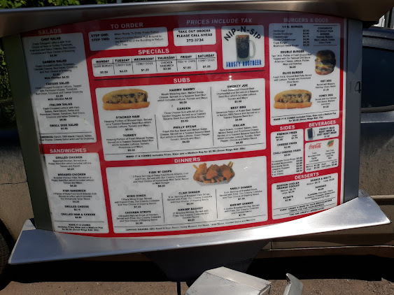 Menu Nip N Sip Drive In - 8