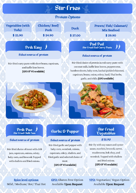 Menu No. 8 Thai On Griffith - 2