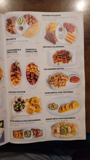 Menu Noches De Colombia Belleville - 0