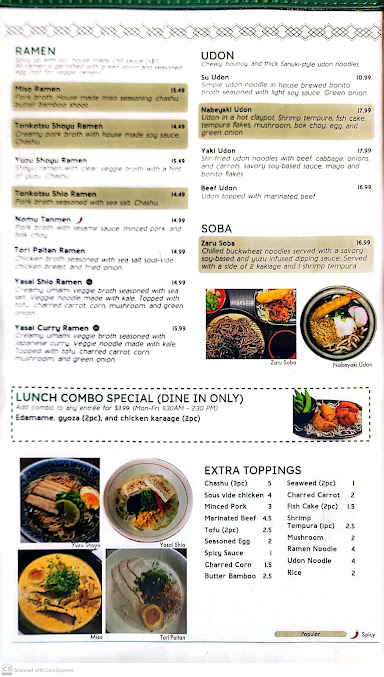 Menu Nomu Ramen & Sushi - 9