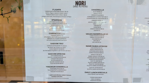 Menu Nori Bar Hawaii - 4