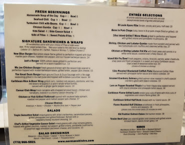Menu Norman's Bistro - 1