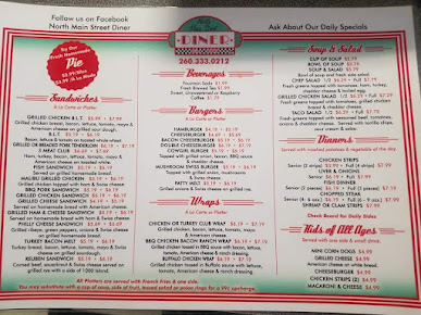 Menu North Main Street Diner - 3