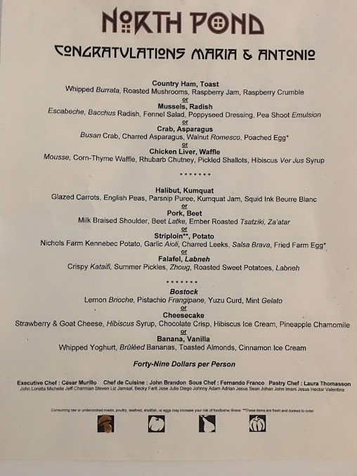 Menu North Pond - 2
