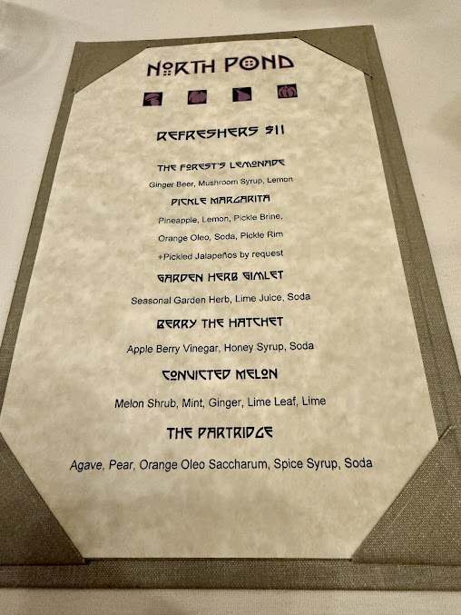 Menu North Pond - 7