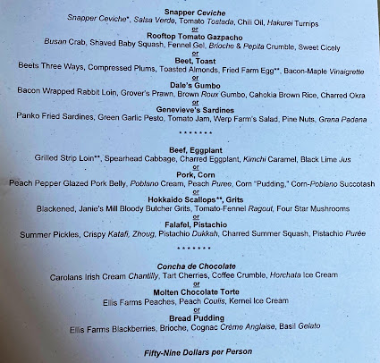Menu North Pond - 9