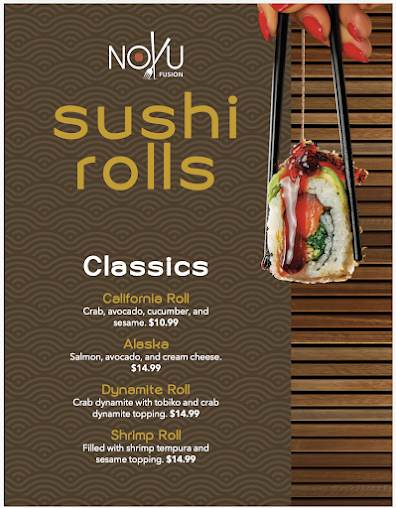 Menu Novu Fusion Restaurant - 9