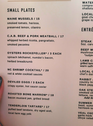 Menu Oak Steakhouse - 9