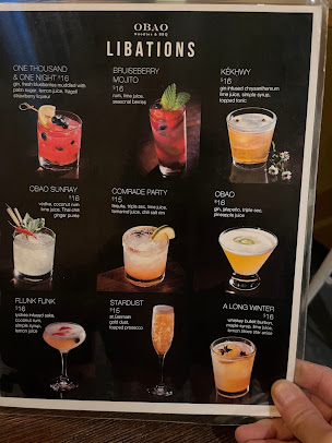 Menu Obao | Midtown Thai & Vietnamese Restaurant - 3