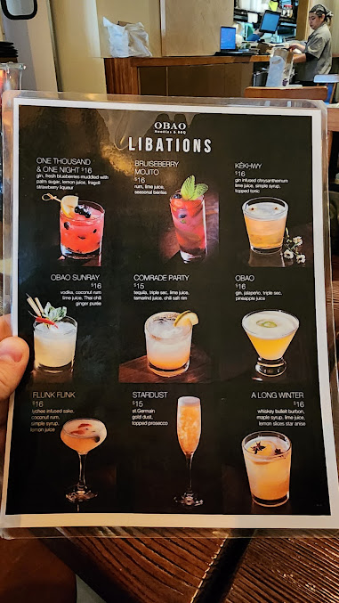 Menu Obao | Midtown Thai & Vietnamese Restaurant - 4