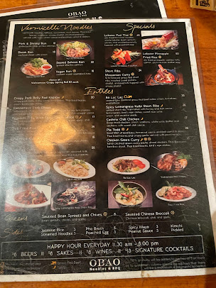 Menu Obao | Midtown Thai & Vietnamese Restaurant - 6