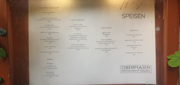Menu Obermaier - 2