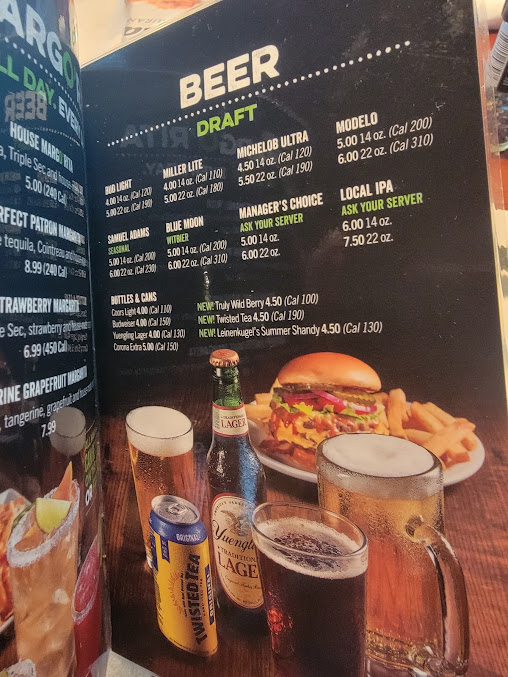 Menu Ocharleys Restaurant Bar Panama City - 4