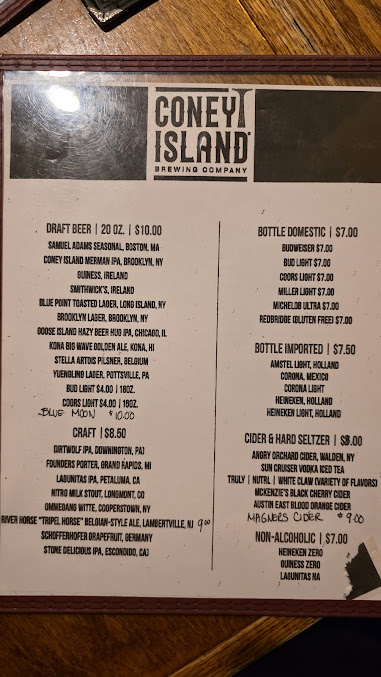 Menu O'hara's Restaurant And Pub - 1