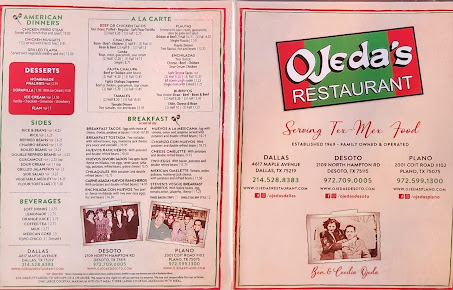 Menu Ojedas At Park And Coit - 5