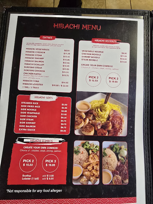 Menu Okinawa Hibachi And Sushi - 1