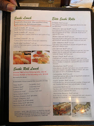 Menu Okinawa Steak Sushi Marietta - 0