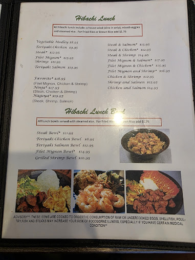 Menu Okinawa Steak Sushi Marietta - 1
