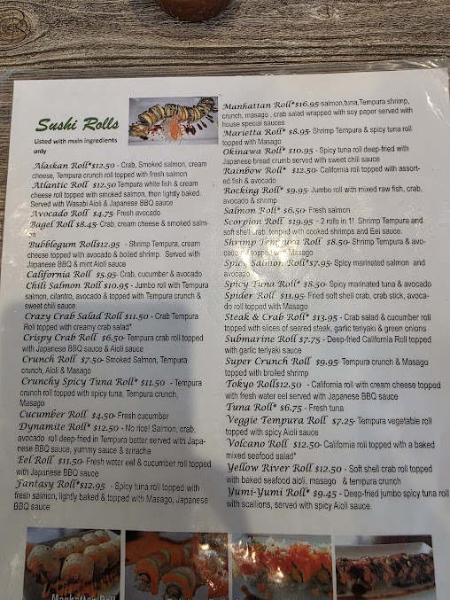 Menu Okinawa Steak Sushi Marietta - 6