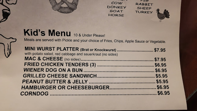 Menu Old Bavaria Inn Restaurant - 0