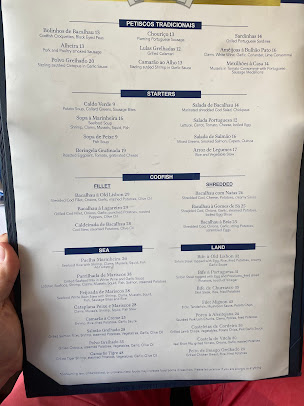 Menu Old Lisbon Restaurants - South Miami - 1