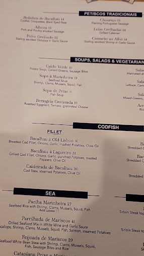 Menu Old Lisbon Restaurants - South Miami - 2