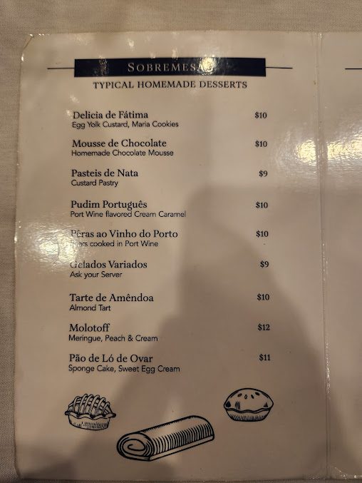 Menu Old Lisbon Restaurants - South Miami - 9