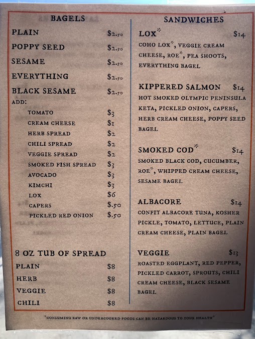 Menu Old Salt Fish And Bagel Fremont - 5