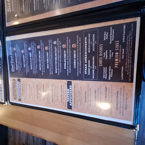 Menu Old Trail Tavern Steak - 6